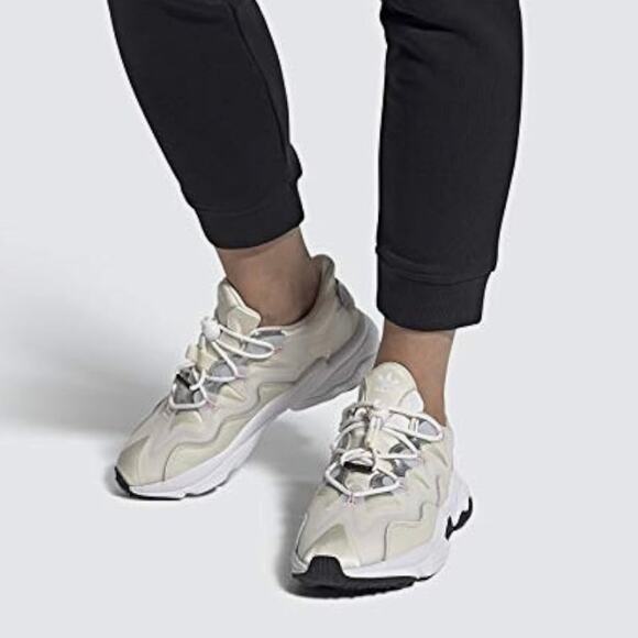 Adidas Ozweego Women's Cloud White Lilac Metallic Athletic Sneakers Shoes Size 7 - Picture 1 of 12